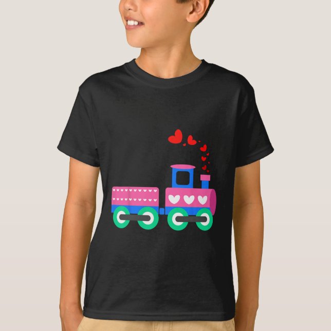 Loads Of Love Train Valentine Day - Train Operator T-Shirt (Front)