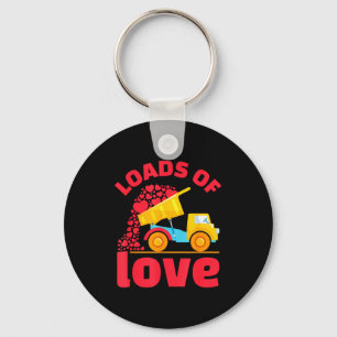Loads Of Love Truck Hearts Valentines Day Kids Tod Keychain