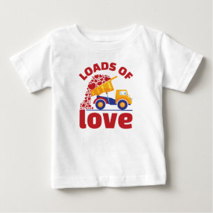 Loads of Love Valentine Day's Truck Vehicle Baby T-Shirt