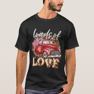 Loads Of Love XOXO Truck Heart Valentines Day Coup T-Shirt