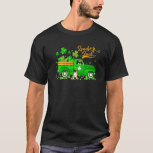 Loads Of Luck Leprechaun Pug Dog & Truck Saint Pat T-Shirt