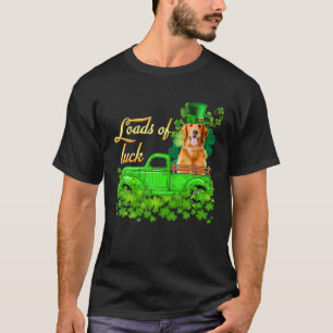 Loads Of Luck Truck Golden Retriever St Patrick's T-Shirt