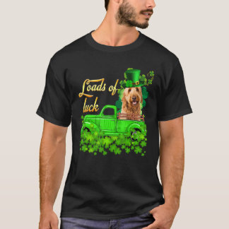 Loads Of Luck Truck Goldendoodle St Patrick S Day T-Shirt