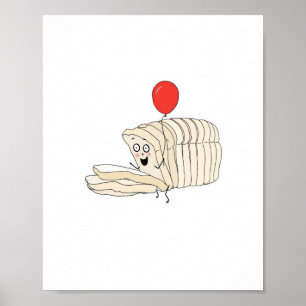 Loaf of bread, sliced bread themed poster