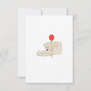 Loaf of bread, sliced bread themed thank you card