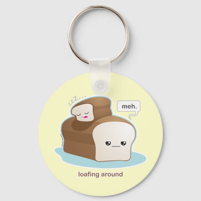 Loafing Around Keychain (Front)