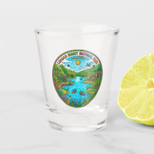 Loagan Bunut National Park, Sarawak, Malaysia Shot Glass