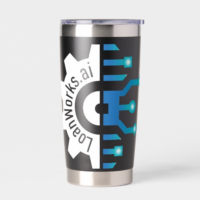 LoanWorks Gear+ Thermal Tumbler - Black (Left)