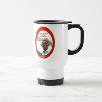 l'Obama oui nous pouvons tasse de voyage de Noël