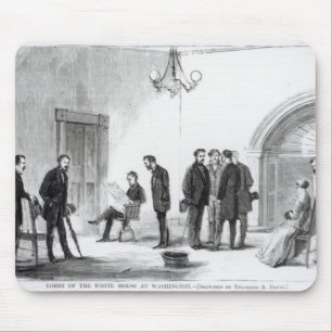 Lobby of the White House at Washington Mouse Pad