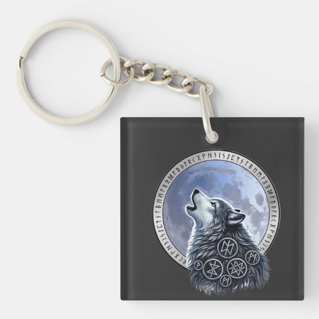 Lobo de Odín Keychain (Front)