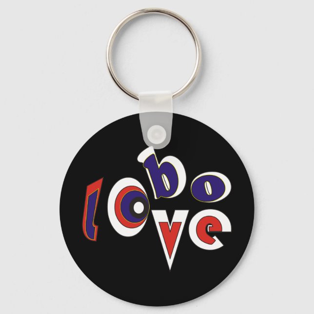 Lobo love keychain (Front)
