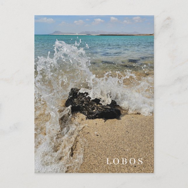 Lobos Island beach view postcard (Front)