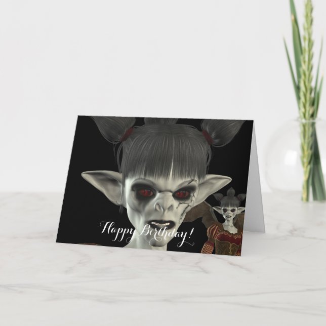 L'obscurité vient belle carte d'anniversaire de (Devant)