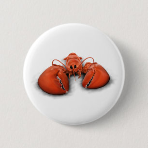 Lobster 2 Inch Round Button