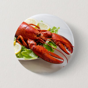 Lobster 2 Inch Round Button