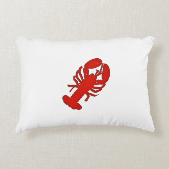 Lobster Accent Pillow (Front)