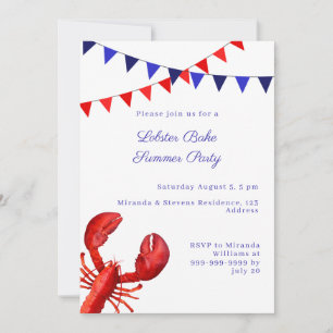 Lobster Bake Summer Party Invitation