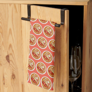 Lobster Bisque Soup Seafood Food Cooking Maine ME Kitchen Towel