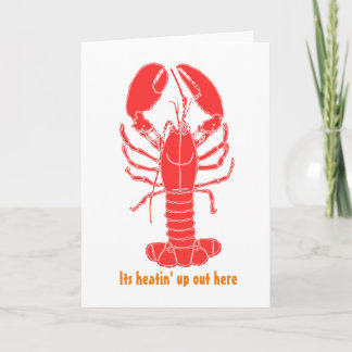 LOBSTER!!! Blank Greeting Card
