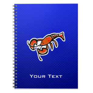 Lobster; Blue Notebook