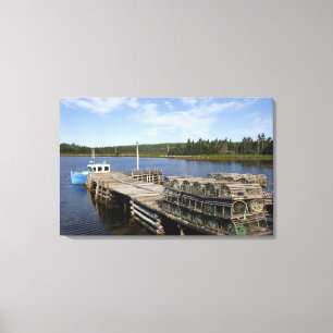 Lobster Boat, Mushaboom, Nova Scotia, Canada Canvas Print