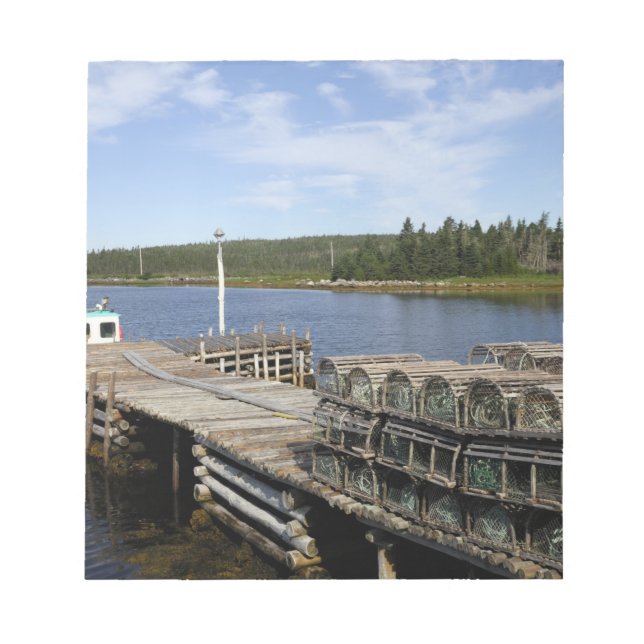 Lobster Boat, Mushaboom, Nova Scotia, Canada Notepad (Front)