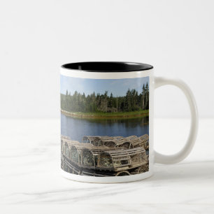 Lobster Boat, Mushaboom, Nova Scotia, Canada Two-Tone Coffee Mug