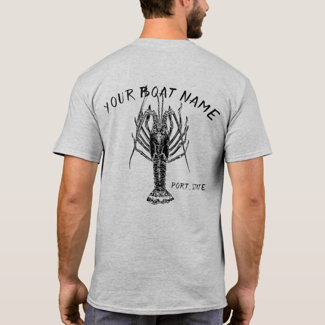 Lobster Boat Name Shirt (Back)
