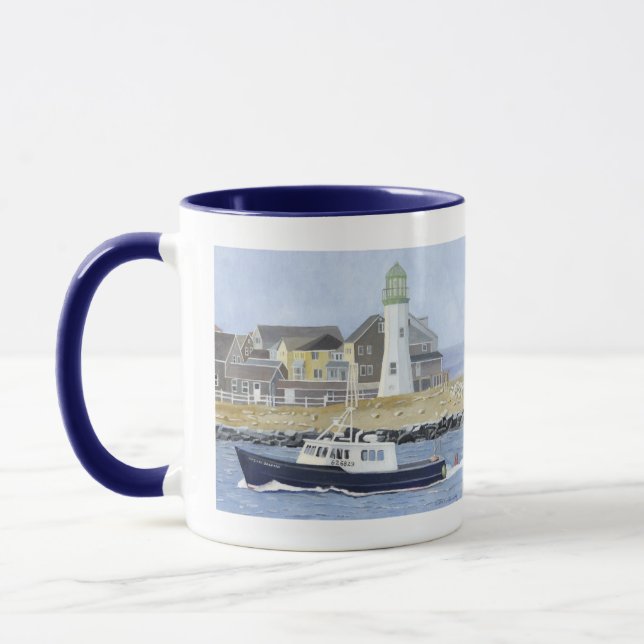 Lobster Boat Scituate Harbour Mug (Left)