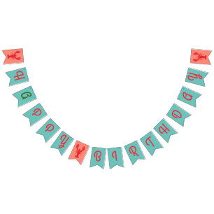 Lobster Boil Birthday Party Cute Kids Bunting Flags