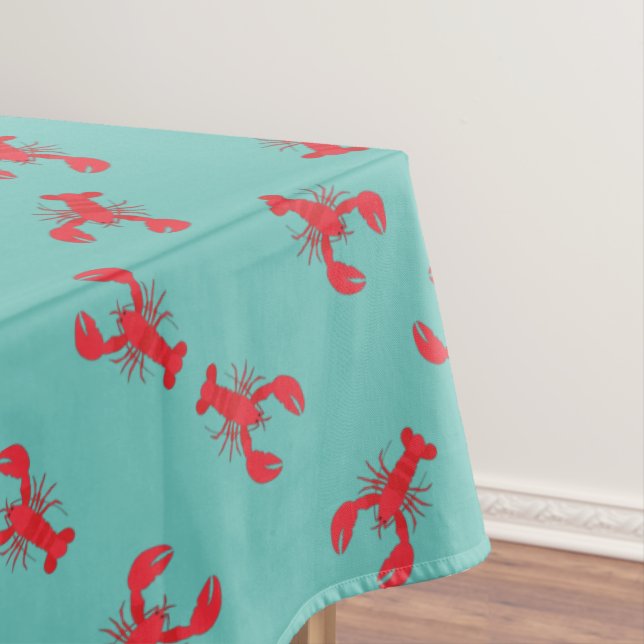 Lobster Boil Birthday Party Cute Kids Tablecloth (In Situ)