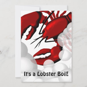 Lobster Boiling Dinner Invitation