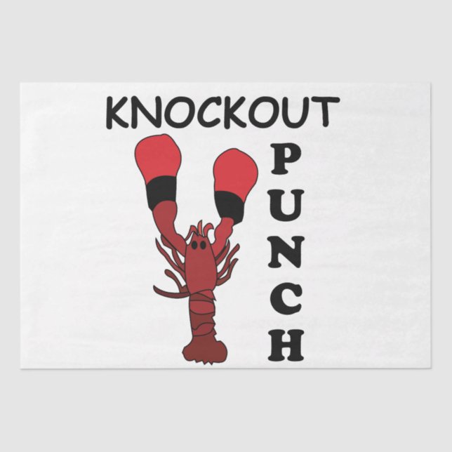 Lobster Boxing  Tissue Paper (Front)