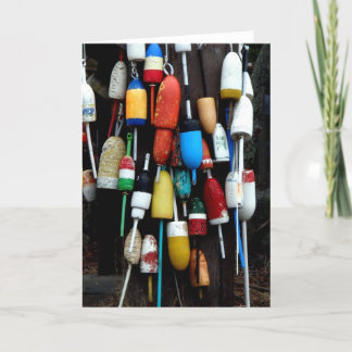 Lobster Buoys Card