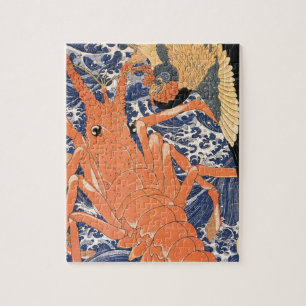 Lobster by Utagawa Kuniyoshi Jigsaw Puzzle
