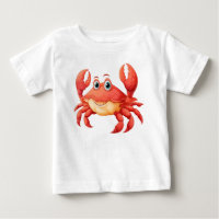 Lobster Cartoon Character T-shirt 