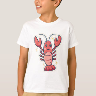 Lobster Cartoon T-shirt – Quirky Custom Tees