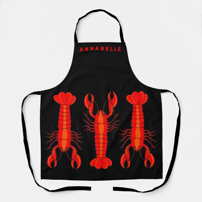 Lobster Chef Personalize Apron (Front)