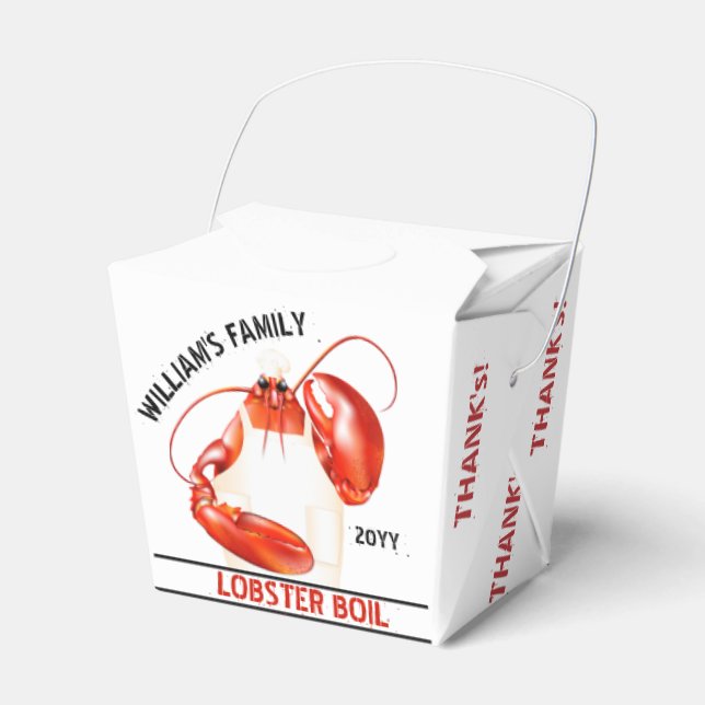 Lobster Chef Seafood Favor Box (Front Side)