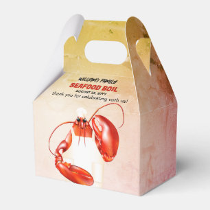 Lobster Chef Seafood Theme Favor Box