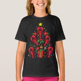 Lobster Christmas Ornament Tree Funny Xmas Gift T-Shirt