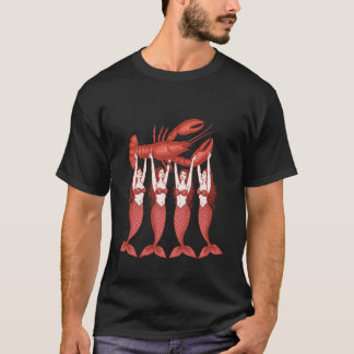 Lobster Coastal Summer Vibes Seafood Party Crawfis T-Shirt