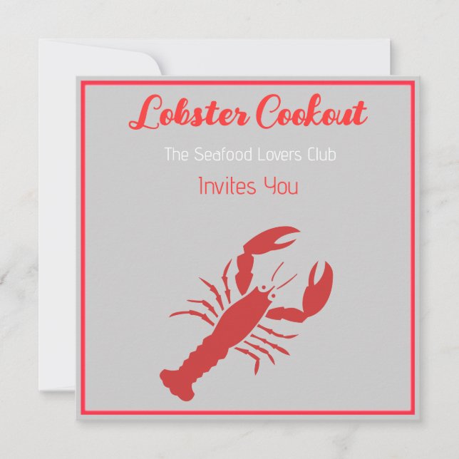 Lobster Cookout Invitation (Front)