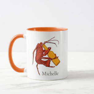 Lobster Craft Beer Personalized Coffee Mug