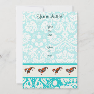Lobster; Cute Invitation