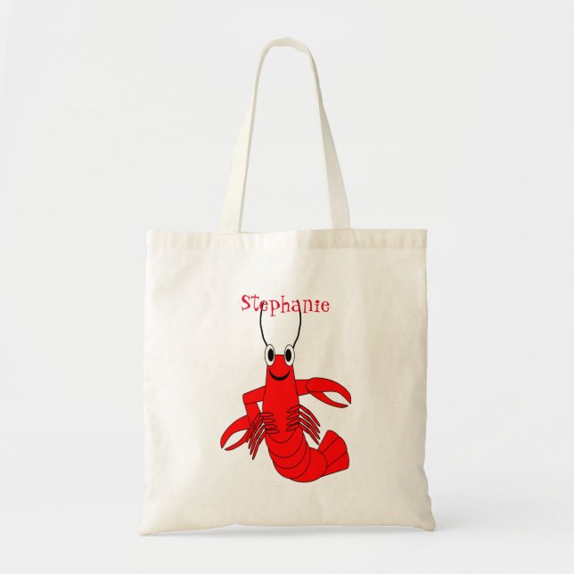 Lobster Design Tote Bag (Front)