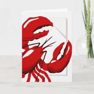 Lobster Dinner Greeting Card