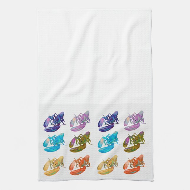 Lobster Dish Towel (Vertical)