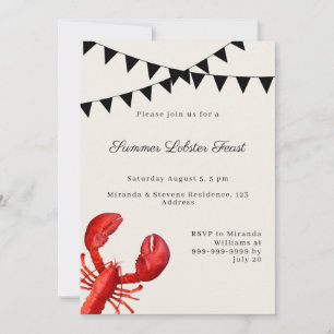Lobster Feast Summer Party Invitation